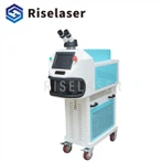 Blue Jewlery Vertical Fiber Laser Spot Welding Machine